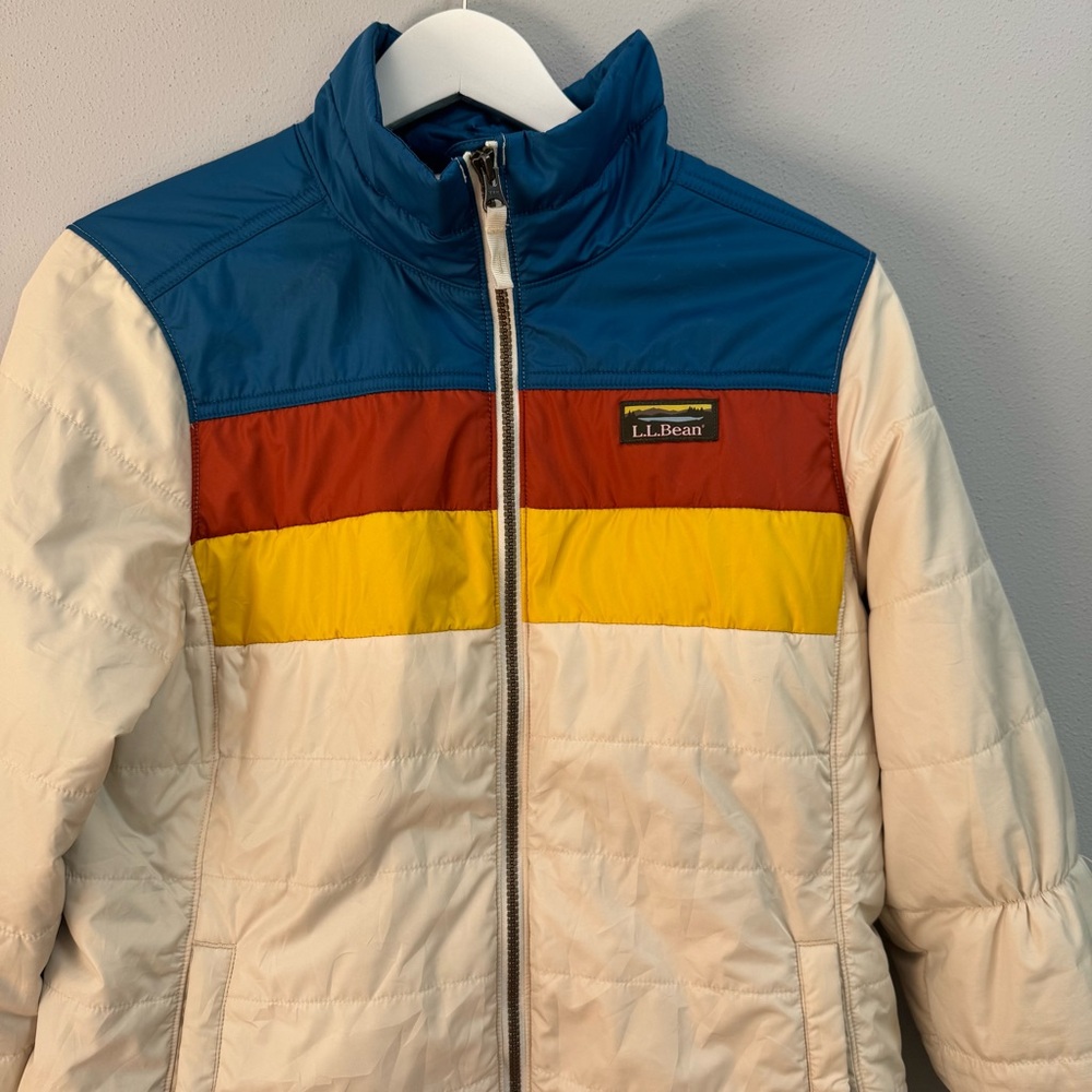 L.L. Bean Multicolor Puffer Jacket